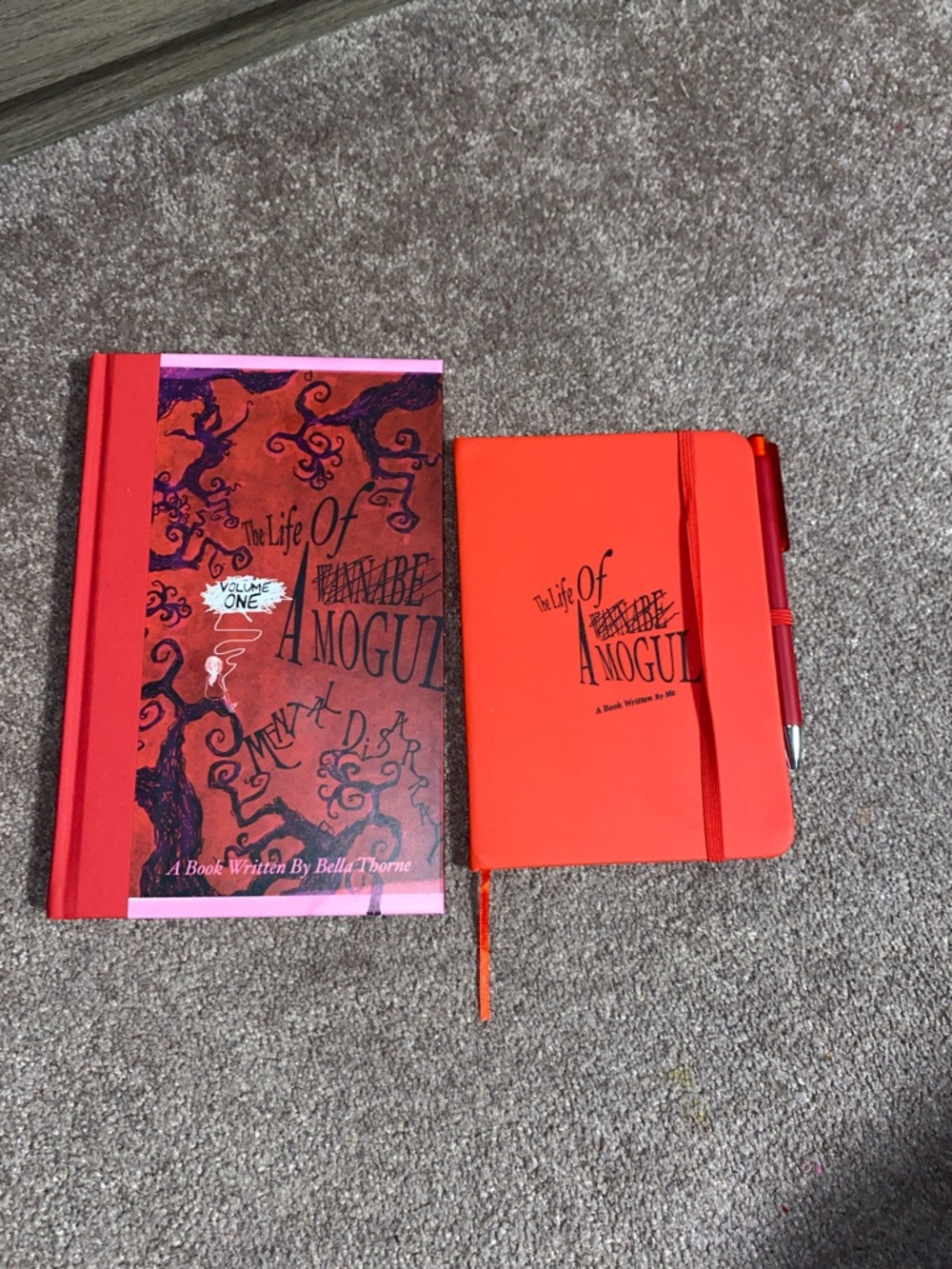 The Life Of A Mogul Red Hardcover Journal Set by Bella Thorne